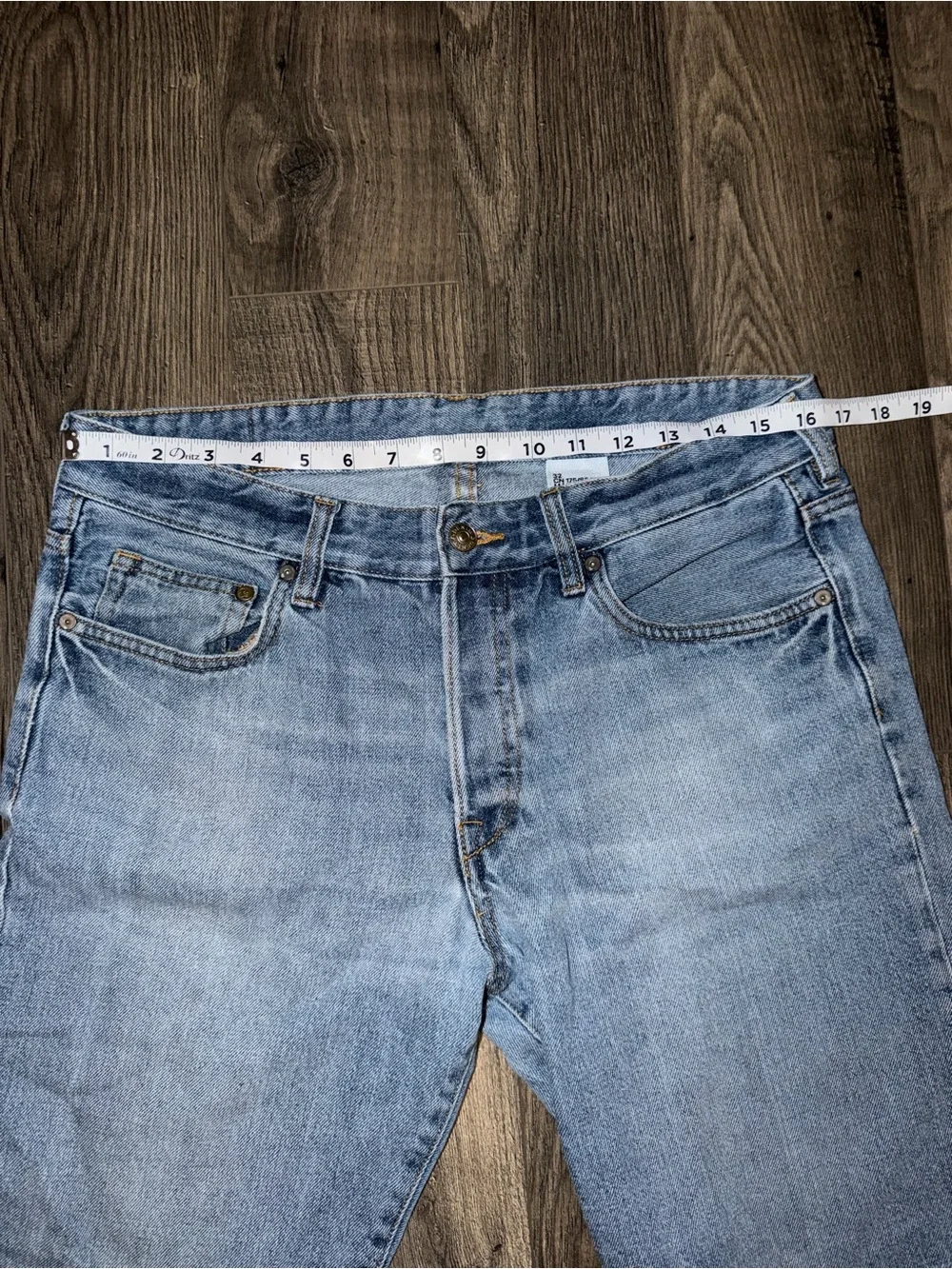 Light Wash Denim Cutoff Shorts